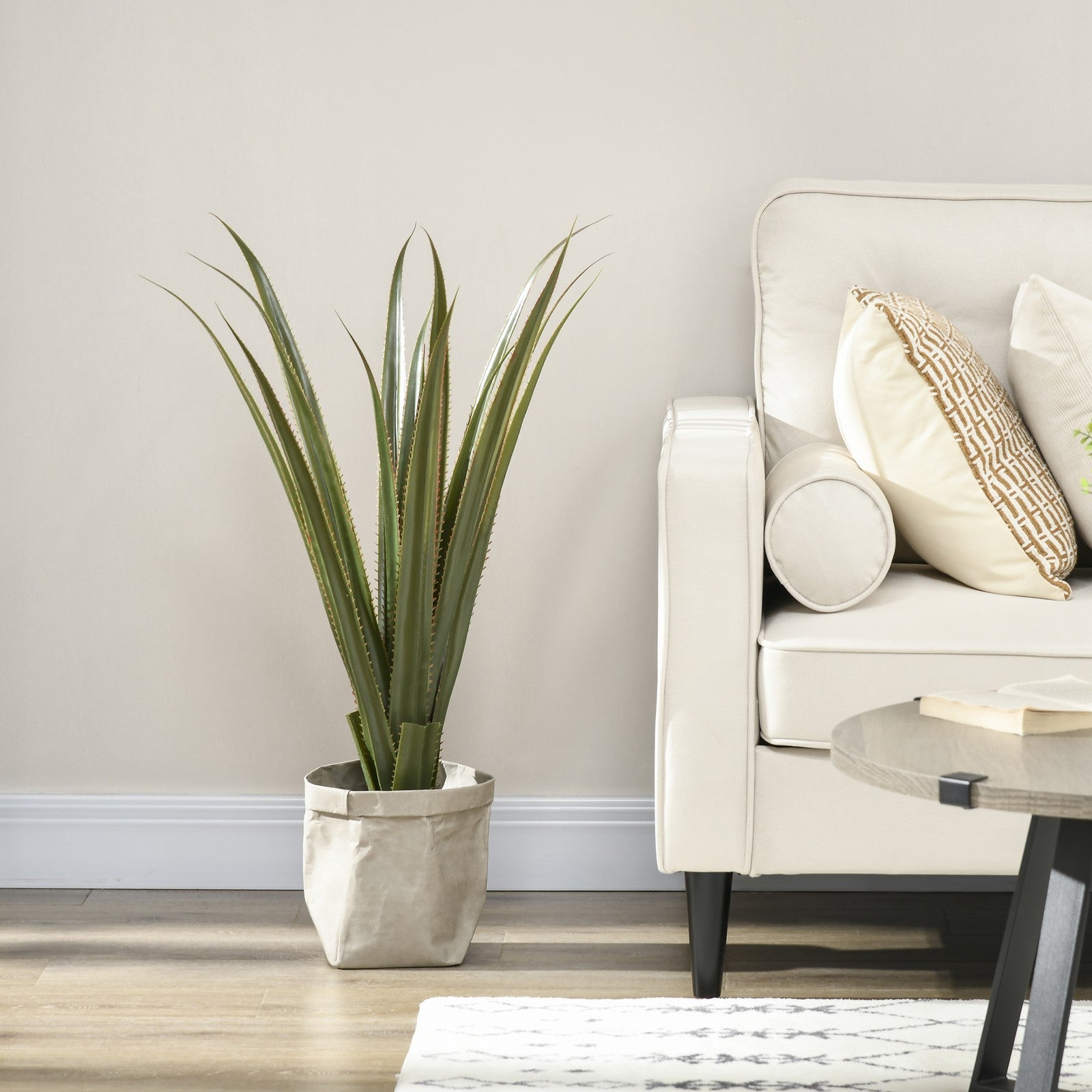 Decorative Artificial Plants Agave, Indoor Outdoor Potted Fake Plants