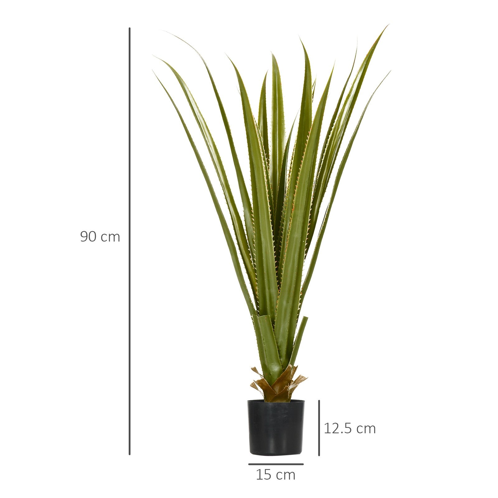 Decorative Artificial Plants Agave, Indoor Outdoor Potted Fake Plants