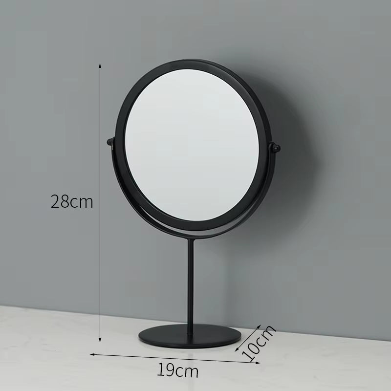 Metal Decorative Mirror Lady Desktop Makeup Crafts Dimensional Home Decor Accessories