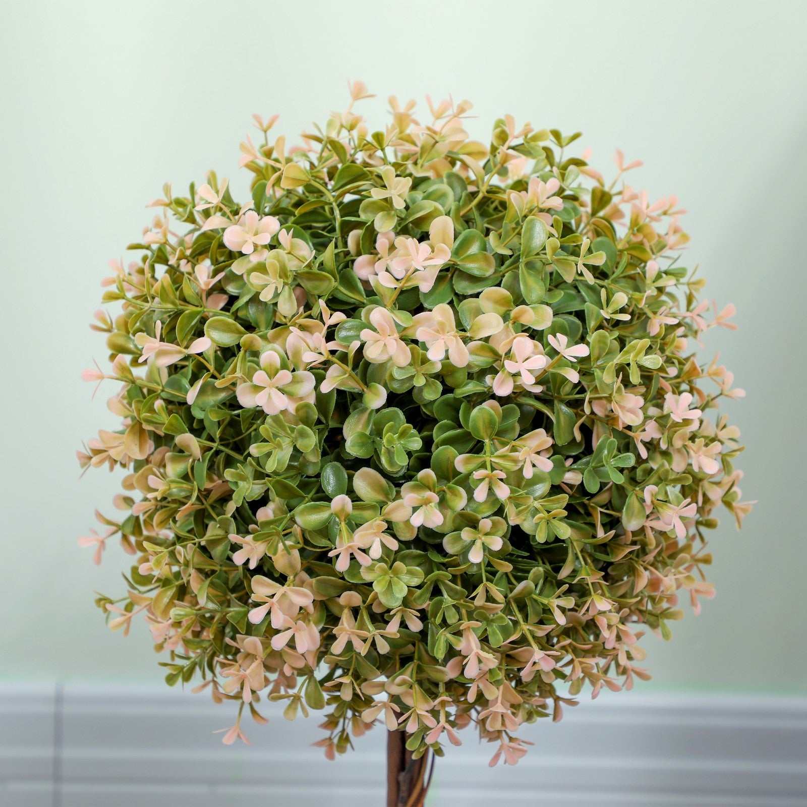 Set of 2 Decorative Artificial Plants Fake Plants Cream White