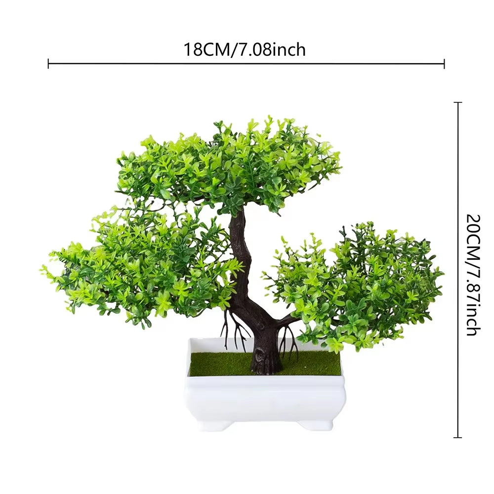 New Artificial Tree Bonsai Simulation Plant Bonsai Garden Dining Table Home Bedroom Decoration Outdoor Fake Plant Decoration
